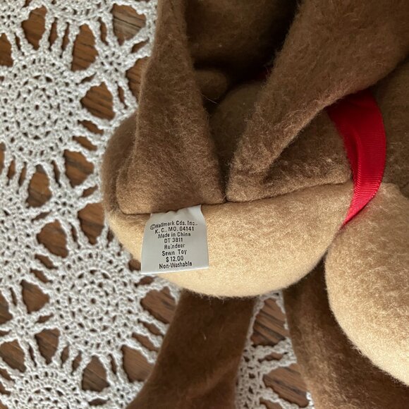 Vintage Hallmark Plush Rodney & Friends Plush Rodney Reindeer 19" - Picture 6 of 6